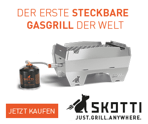 Der neue Skotti Gasgrill aus der Falttasche